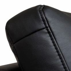 Fredriks Ecksofa Gigilio (mit Schlaffunktion) - Kunstleder Schwarz - Longchair beidseitig montierbar -WOHNZIMMERMÖBEL Verkäufe giglio ecksofa ottomane rechts mit schlaffunktion kunstleder schwarz 1304599