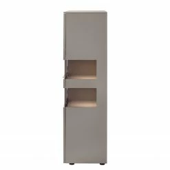 GWINNER Highboard Anzio - Matt Fango / Astnussbaum - Mit Beleuchtung -WOHNZIMMERMÖBEL Verkäufe gwinner anzio 13 10 2016 4553372