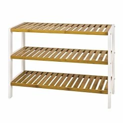 Home Design Regal Ilona II - Weiß/Bambus