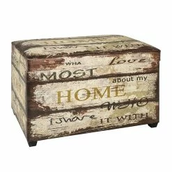 Home Design Sitztruhe Galveston - Kunstleder - Mehrfarbig