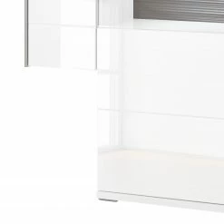 Loftscape Highboard Arco III - Glastür rechts -WOHNZIMMERMÖBEL Verkäufe highboard arco iii hochglanz weiss grau glastuer rechts 4711292