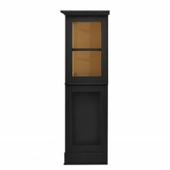 Maison Belfort Highboard Azjana - Schwarz / Pinie Honig -WOHNZIMMERMÖBEL Verkäufe highboard azjana pinie teilmassiv 3394437