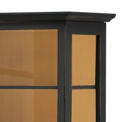 Maison Belfort Highboard Azjana - Schwarz / Pinie Honig -WOHNZIMMERMÖBEL Verkäufe highboard azjana pinie teilmassiv 3394445