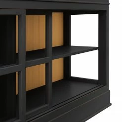 Maison Belfort Highboard Azjana - Schwarz / Pinie Honig -WOHNZIMMERMÖBEL Verkäufe highboard azjana pinie teilmassiv 3394457 1