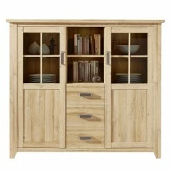 Trendteam Highboard Canyon - Alteiche Dekor