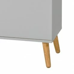 Tenzo Highboard Dot - Grau -WOHNZIMMERMÖBEL Verkäufe highboard dot eiche teilmassiv grau 4148404 1