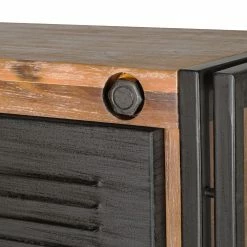 Ars manufacti Hochkommode Manchester - Akazie massiv / Metall - Akazie / Anthrazit -WOHNZIMMERMÖBEL Verkäufe hochkommode manchester akazie massiv metall 4873512