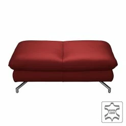 Loftscape Hocker Sharon - Echtleder Kaminrot