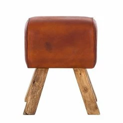 Ars manufacti Hocker Turnbock - Echtleder -WOHNZIMMERMÖBEL Verkäufe hocker turnbock eckig echtleder 387355