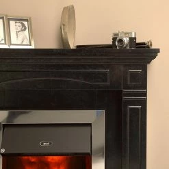 Montreux Elektrokamin Houston - Schwarz-Grau marmoriert -WOHNZIMMERMÖBEL Verkäufe houston elektrokamin schwarz grau marmoriert 4168468