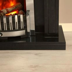 Montreux Elektrokamin Houston - Schwarz-Grau marmoriert -WOHNZIMMERMÖBEL Verkäufe houston elektrokamin schwarz grau marmoriert 4168480