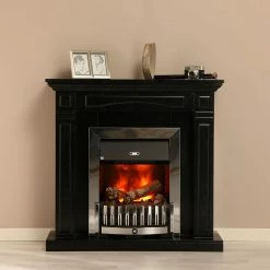 Montreux Elektrokamin Houston - Schwarz-Grau marmoriert -WOHNZIMMERMÖBEL Verkäufe houston elektrokamin schwarz grau marmoriert 4168528