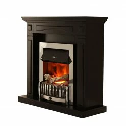 Montreux Elektrokamin Houston - Schwarz seidenmatt