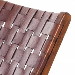 Eva Padberg Collection Stuhl Bourbourg I - Echtleder / Teak massiv - Teak -WOHNZIMMERMÖBEL Verkäufe indexliving 3603693