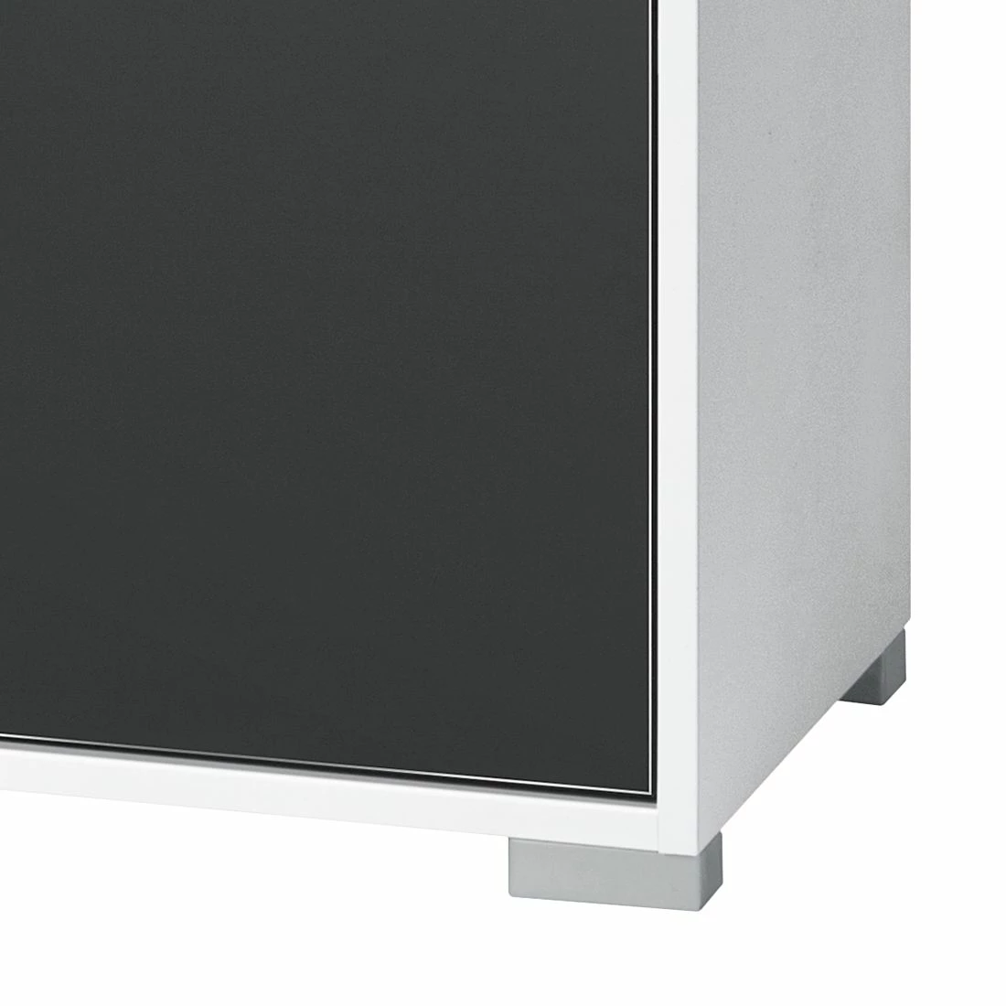 Kombiregal Merit - Alpinweiß / Hochglanz Grau 2 Kombiregal Merit - Alpinweiß / Hochglanz Grau – Bild 2