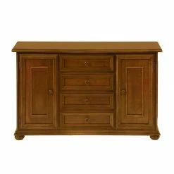 Montreux Kommode Arabella - Ayous teilmassiv - Antikbraun