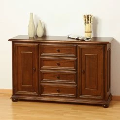 Montreux Kommode Arabella - Ayous teilmassiv - Antikbraun -WOHNZIMMERMÖBEL Verkäufe kommode arabella tulpenbaum teilmassiv antik gebeizt lackiert 1429590