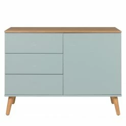 Tenzo Kommode Dot - Mint -WOHNZIMMERMÖBEL Verkäufe kommode dot eiche teilmassiv mint 4148580