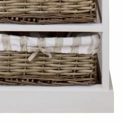 Maison Belfort Kommode Elven IV - Paulownia massiv - Weiß / Braun -WOHNZIMMERMÖBEL Verkäufe kommode elven iv paulownia massiv weiss 4347412