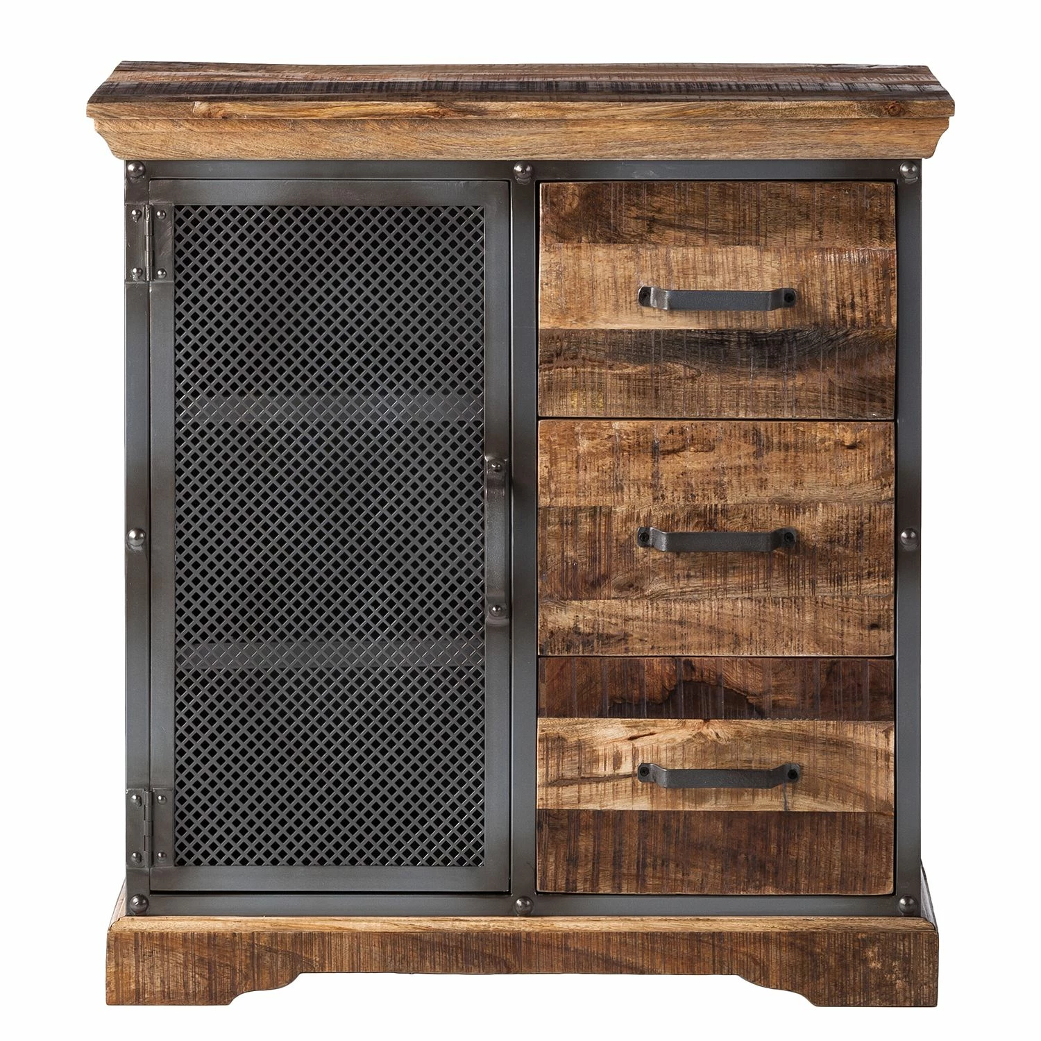 Ars manufacti Kommode Hunter I - Mango massiv / Metall - Mango / Blaugrau 3 Ars manufacti Kommode Hunter I - Mango massiv / Metall - Mango / Blaugrau – Bild 3