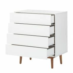 Mørteens Kommode Lindholm I - Weiß -WOHNZIMMERMÖBEL Verkäufe kommode lindholm weiss matt eiche massiv 358697