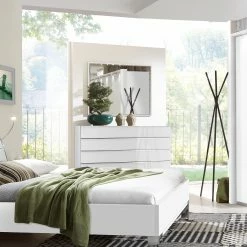 Wiemann Sideboard Loft -WOHNZIMMERMÖBEL Verkäufe kommode loft glas weiss weiss 5041448