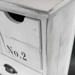 Maison Belfort Kommode Nadi I - Paulownia teilmassiv - Antik Weiß - 86 cm -WOHNZIMMERMÖBEL Verkäufe kommode weiss antik 4727992