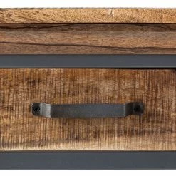 Ars manufacti Konsolentisch Hunter - Mango massiv / Metall - Mango / Blaugrau -WOHNZIMMERMÖBEL Verkäufe konsolentisch hunter mango massiv metall mango blaugrau 4414584