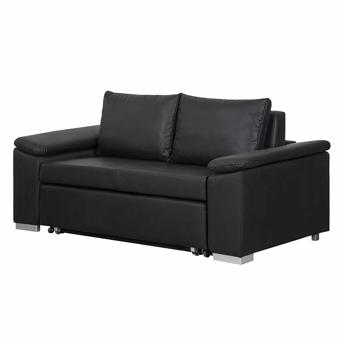 Mooved Schlafsofa Latina IX Kunstleder - Schwarz - Breite: 190 cm 1 Mooved Schlafsofa Latina IX Kunstleder - Schwarz - Breite: 190 cm