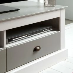 Maison Belfort TV-Lowboard Neely I - Weiß / Grau -WOHNZIMMERMÖBEL Verkäufe loft24 toby 11 03 2016 4035800