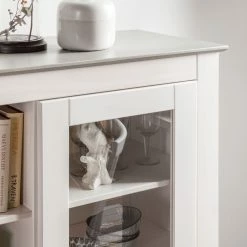 Maison Belfort Highboard Neely - Weiß / Grau -WOHNZIMMERMÖBEL Verkäufe loft24 toby 11 03 2016 4036056