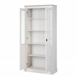 Maison Belfort Vitrinenschrank Neely - Weiß / Grau -WOHNZIMMERMÖBEL Verkäufe loft24 toby 11 03 2016 4036216