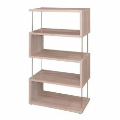 Mooved Standregal Leaf III - Eiche Sägerau Dekor