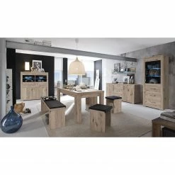 Mooved Hochkommode Hunton II - Sandeiche Dekor -WOHNZIMMERMÖBEL Verkäufe maeusbacher wohnen 24 01 17 4914256