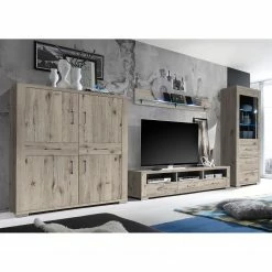 Mooved Hochkommode Hunton II - Sandeiche Dekor -WOHNZIMMERMÖBEL Verkäufe maeusbacher wohnen 24 01 17 4914268