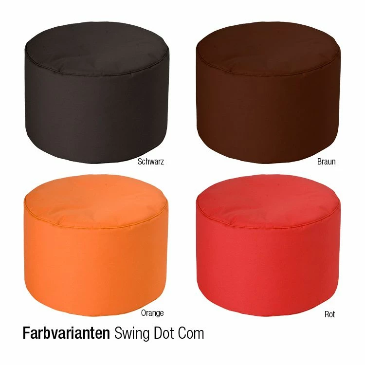 SITTING POINT Fußhocker Scuba dot com - Orange 2 SITTING POINT Fußhocker Scuba dot com - Orange – Bild 2