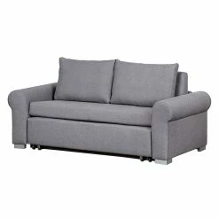 Mooved Schlafsofa Latina II Webstoff - Grau - Breite: 165 cm