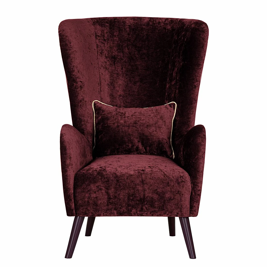 Red Living Ohrensessel Madame Lebon Samtstoff - Weinrot 2 Red Living Ohrensessel Madame Lebon Samtstoff - Weinrot – Bild 2