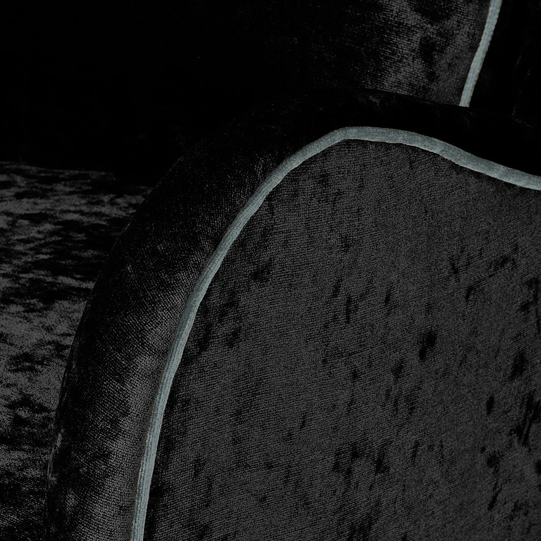 Red Living Ohrensessel Madame Lebon - Samtstoff Schwarz 8 Red Living Ohrensessel Madame Lebon - Samtstoff Schwarz – Bild 8