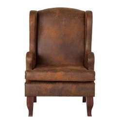 Red Living Ohrensessel Italo - Antiklederlook - Braun -WOHNZIMMERMÖBEL Verkäufe ohrensessel italo microfaser braun 253370