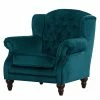 Jack & Alice Ohrensessel Jenner I Samtoptik - Dunkelblau
