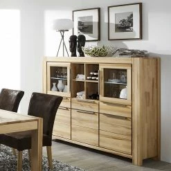 Ars Natura Highboard Pia II - Kernbuche massiv - Geölt 5 Ars Natura Highboard Pia II - Kernbuche massiv - Geölt -WOHNZIMMERMÖBEL Verkäufe pia highboard kernbuche massiv geoelt 1309637
