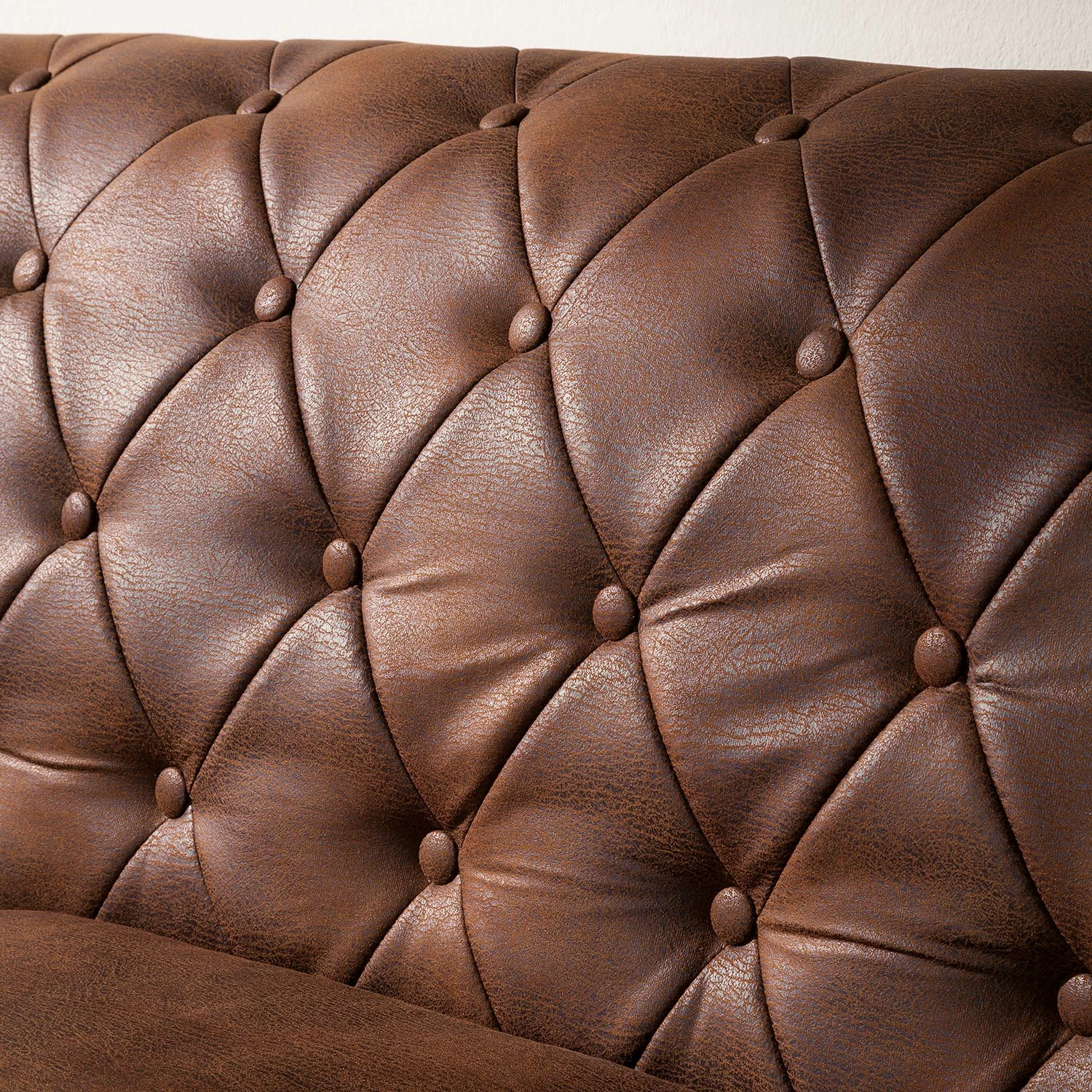 Ars manufacti Polstergarnitur Benavente (3-2-1) - Antiklederoptik Braun 6 Ars manufacti Polstergarnitur Benavente (3-2-1) - Antiklederoptik Braun – Bild 6