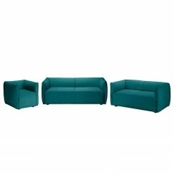 Fredriks Polstergarnitur Grady I (3-2-1) Webstoff - Petrol