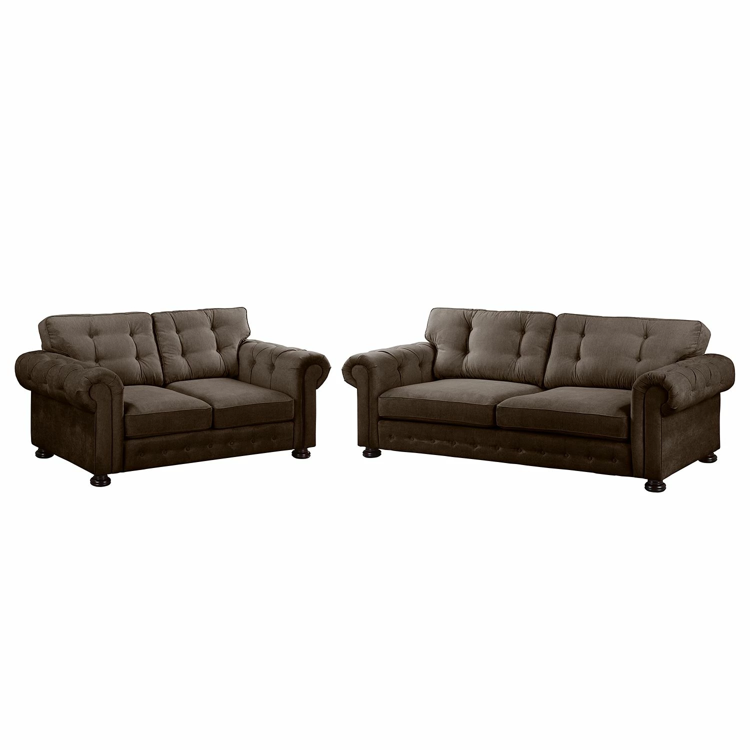 Velvet Studio Polstergarnitur Marau (3-2) - Braun 1 Velvet Studio Polstergarnitur Marau (3-2) - Braun