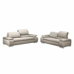 Fredriks Polstergarnitur Masca (3-2) - Strukturstoff Beige