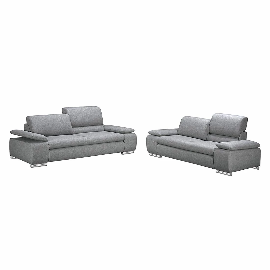 Fredriks Polstergarnitur Masca (3-2) - Webstoff Grau 1 Fredriks Polstergarnitur Masca (3-2) - Webstoff Grau