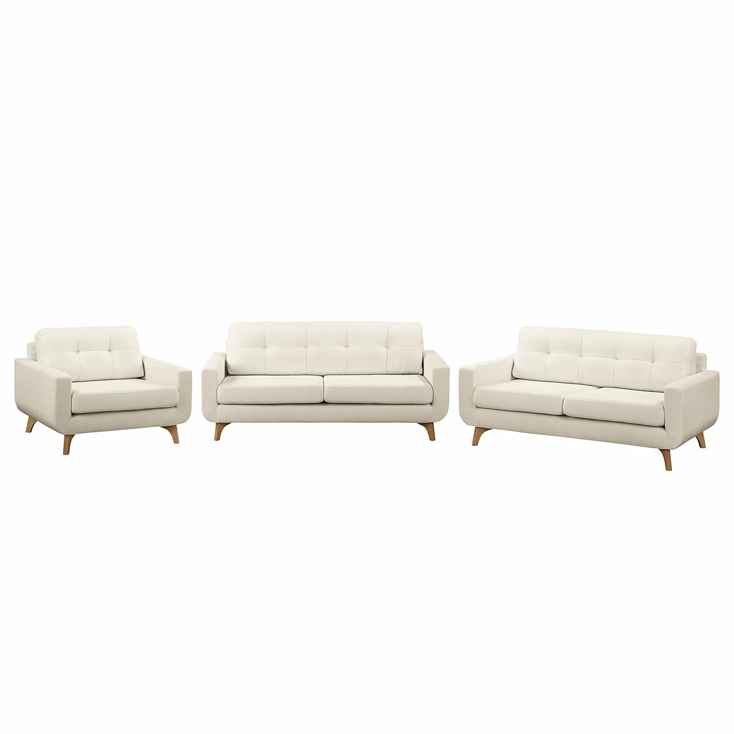 Mørteens Polstergarnitur Postville (3-2-1) - Hellbeige 1 Mørteens Polstergarnitur Postville (3-2-1) - Hellbeige