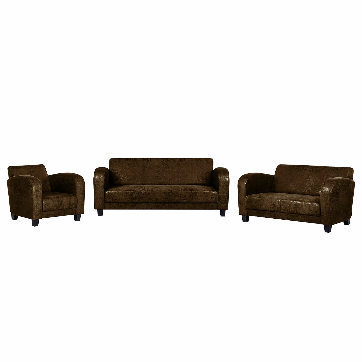 Ars manufacti Polstergarnitur Tullow (3-2-1) - Antiklederoptik Braun 1 Ars manufacti Polstergarnitur Tullow (3-2-1) - Antiklederoptik Braun