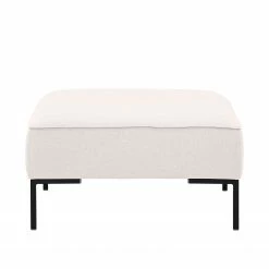 Studio Copenhagen Polsterhocker Ampio Webstoff - Stoff Floreana: Beige - Schwarz -WOHNZIMMERMÖBEL Verkäufe polsterhocker ampio schwarz stoff floreana beige 3980020